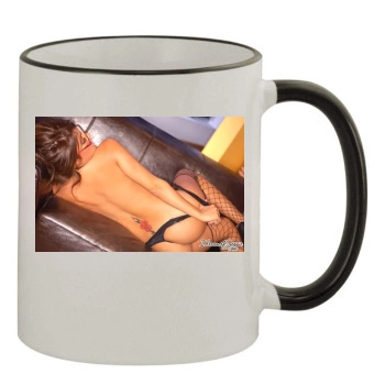 Hayden Panettiere 11oz Colored Rim & Handle Mug