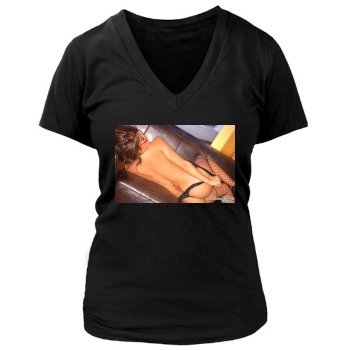 Hayden Panettiere Women's Deep V-Neck TShirt