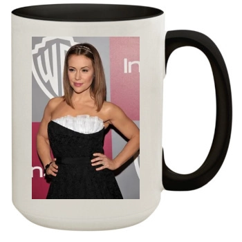 Alyssa Milano 15oz Colored Inner & Handle Mug