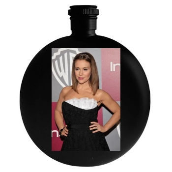 Alyssa Milano Round Flask