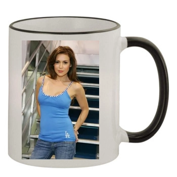 Alyssa Milano 11oz Colored Rim & Handle Mug