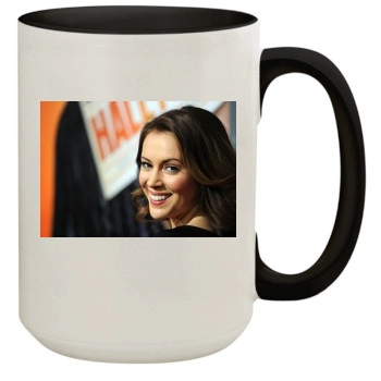 Alyssa Milano 15oz Colored Inner & Handle Mug