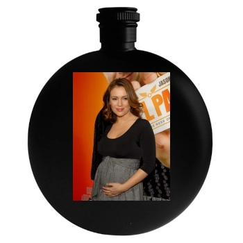 Alyssa Milano Round Flask