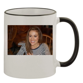 Alyssa Milano 11oz Colored Rim & Handle Mug