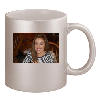 Alyssa Milano 11oz Metallic Silver Mug