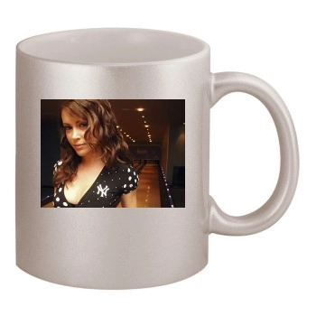 Alyssa Milano 11oz Metallic Silver Mug