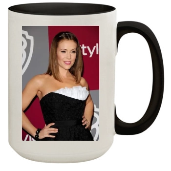 Alyssa Milano 15oz Colored Inner & Handle Mug