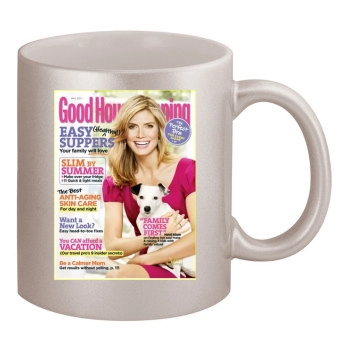 Heidi Klum 11oz Metallic Silver Mug