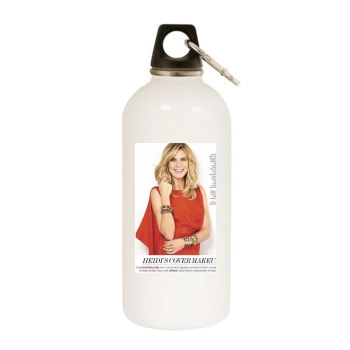 Heidi Klum White Water Bottle With Carabiner