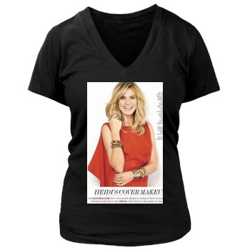 Heidi Klum Women's Deep V-Neck TShirt