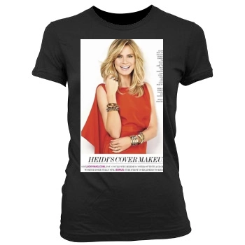 Heidi Klum Women's Junior Cut Crewneck T-Shirt