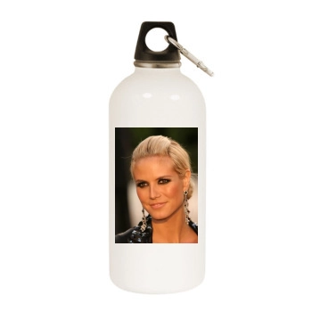 Heidi Klum White Water Bottle With Carabiner