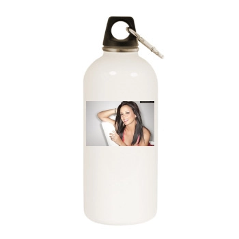 Sara Evans White Water Bottle With Carabiner