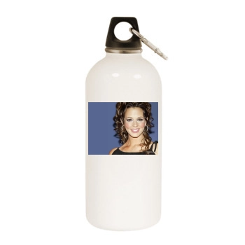 Sara Evans White Water Bottle With Carabiner