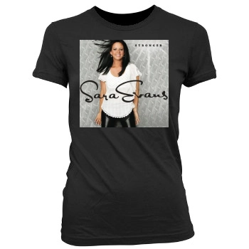 Sara Evans Women's Junior Cut Crewneck T-Shirt