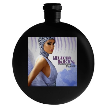 Alicia Keys Round Flask