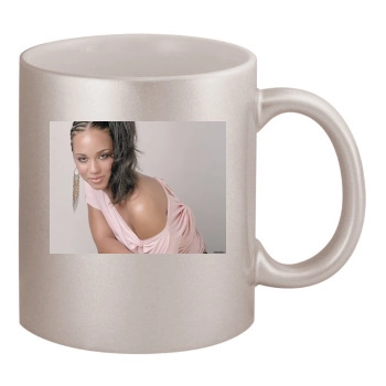 Alicia Keys 11oz Metallic Silver Mug