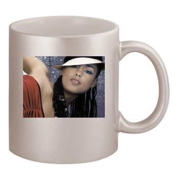 Alicia Keys 11oz Metallic Silver Mug