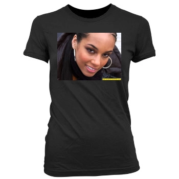 Alicia Keys Women's Junior Cut Crewneck T-Shirt