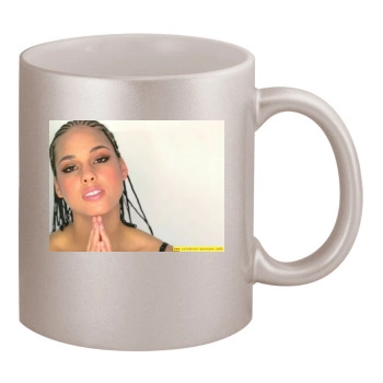 Alicia Keys 11oz Metallic Silver Mug