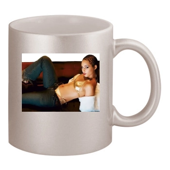 Alicia Keys 11oz Metallic Silver Mug