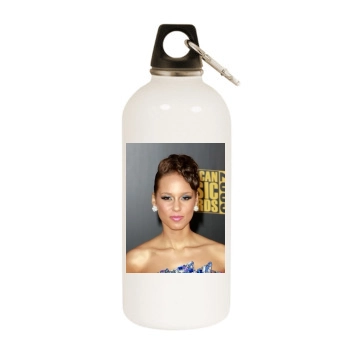 Alicia Keys White Water Bottle With Carabiner