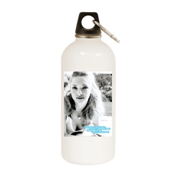 Amanda Seyfried White Water Bottle With Carabiner