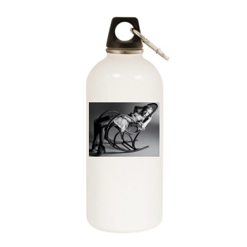 Amanda Seyfried White Water Bottle With Carabiner