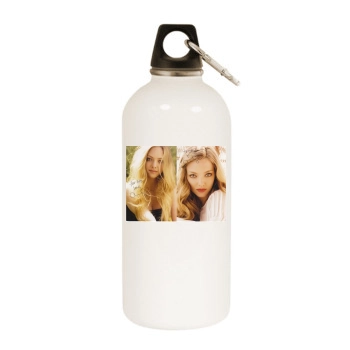 Amanda Seyfried White Water Bottle With Carabiner