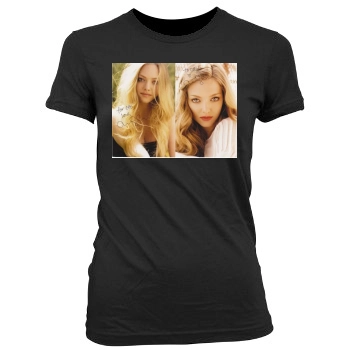 Amanda Seyfried Women's Junior Cut Crewneck T-Shirt