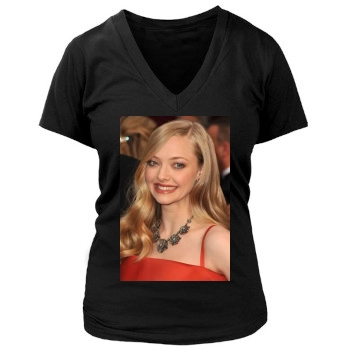 Amanda Seyfried Women's Deep V-Neck TShirt