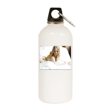 Amanda Seyfried White Water Bottle With Carabiner