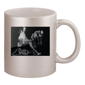 Amanda Seyfried 11oz Metallic Silver Mug