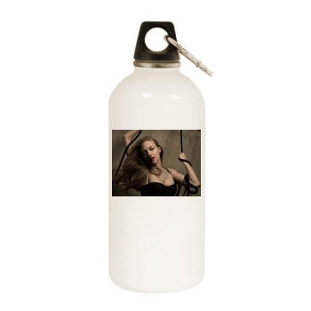 Amanda Seyfried White Water Bottle With Carabiner