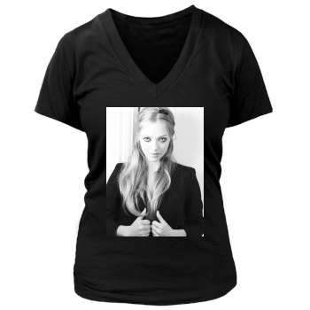 Amanda Seyfried Women's Deep V-Neck TShirt