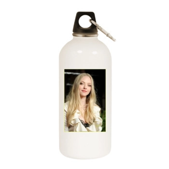 Amanda Seyfried White Water Bottle With Carabiner