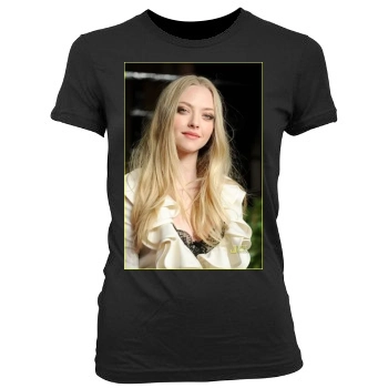 Amanda Seyfried Women's Junior Cut Crewneck T-Shirt