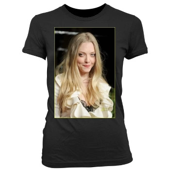 Amanda Seyfried Women's Junior Cut Crewneck T-Shirt