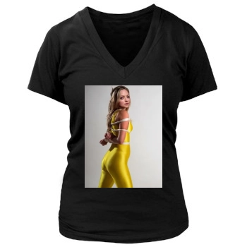 Amanda Seyfried Women's Deep V-Neck TShirt