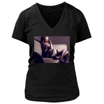 Amanda Seyfried Women's Deep V-Neck TShirt