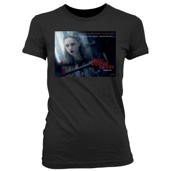 Amanda Seyfried Women's Junior Cut Crewneck T-Shirt