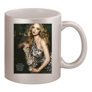 Amanda Seyfried 11oz Metallic Silver Mug