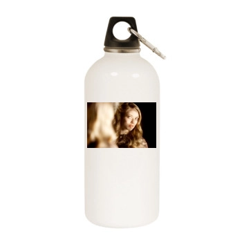 Amanda Seyfried White Water Bottle With Carabiner