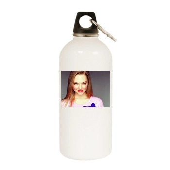 Amanda Seyfried White Water Bottle With Carabiner