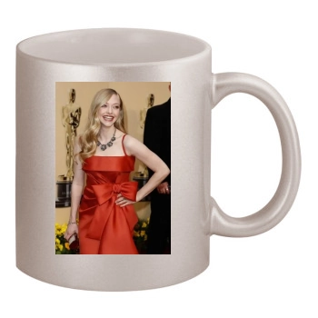 Amanda Seyfried 11oz Metallic Silver Mug