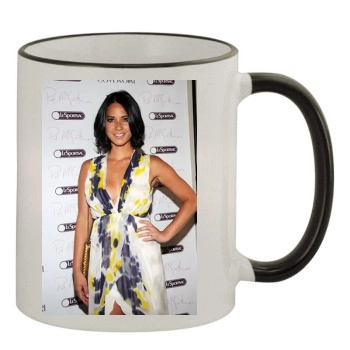 Olivia Munn 11oz Colored Rim & Handle Mug