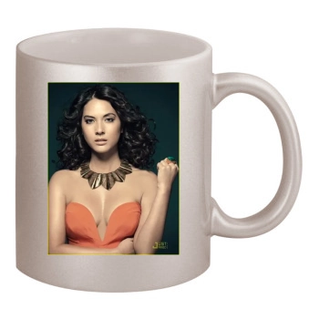 Olivia Munn 11oz Metallic Silver Mug