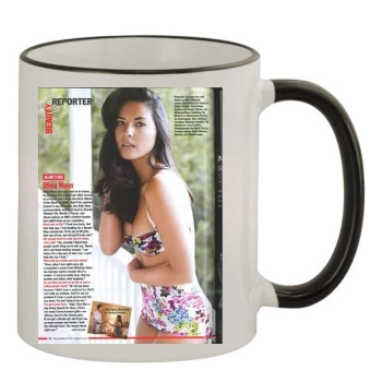 Olivia Munn 11oz Colored Rim & Handle Mug