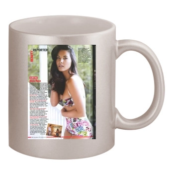 Olivia Munn 11oz Metallic Silver Mug