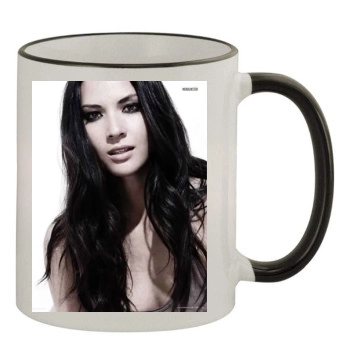 Olivia Munn 11oz Colored Rim & Handle Mug